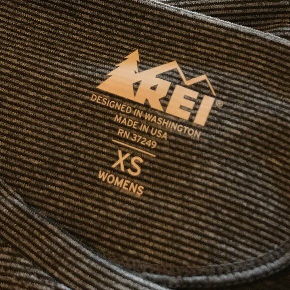 REI Gray Striped Long Sleeve Pullover Top - Picture 7 of 8